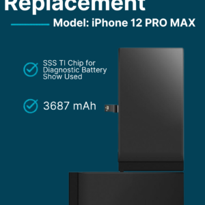 Battery Replacement for iPhone 12 Pro Max 3687mAh
