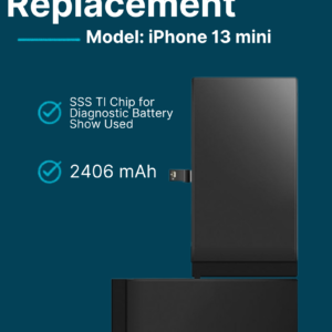 Battery Replacement for iPhone 13 Mini 2406mAh