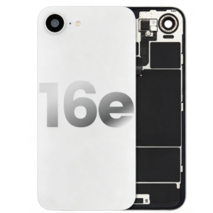 Back Cover Glass with Iron Sheet for iPhone 16E 6.1", White