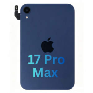 Back Cover Glass with Wireless Charging Magnet Pieces for iPhone 17 Pro Max 6.9'', Deep Blue