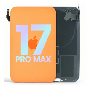 Back Cover Glass with Wireless Charging Magnet Pieces for iPhone 17 Pro Max 6.9'', Cosmic Orange