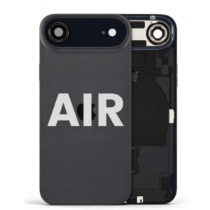 Back Cover Glass with Wireless Charging Magnet Pieces for iPhone Air 6.5" 2025, Space Black