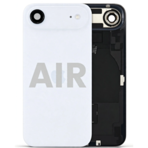 Back Cover Glass with Wireless Charging Magnet Pieces for iPhone Air 6.5" 2025, Sky Blue