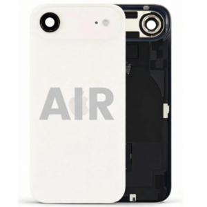 Back Cover Glass with Wireless Charging Magnet Pieces for iPhone Air 6.5" 2025, Light Gold