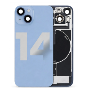 Back Glass with Wireless Charging Magnet Pieces for iPhone 14 6.1", Blue