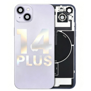 Back Glass with Wireless Charging Magnet Pieces for iPhone 14 Plus 6.7", Purple