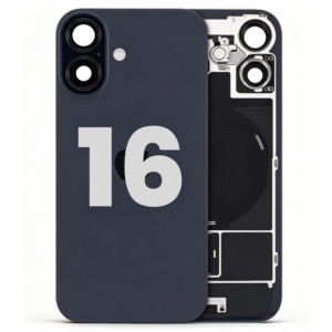 Back Cover Glass Wireless Charging Magnet Pieces for iPhone 16 6.1", Black