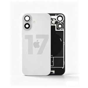 Back Cover Glass with Wireless Charging Magnet Pieces for iPhone 17 6.3'', White
