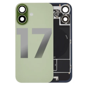 Back Cover Glass with Wireless Charging Magnet Pieces for iPhone 17 6.3'', Green
