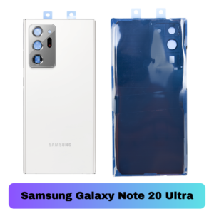 Samsung Galaxy Note 20 Ultra Back Cover with Camera Lens & Glue Sticker – AAA (Mystic White)