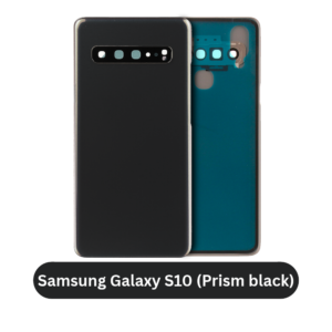 Samsung Galaxy S10 Back Cover with Camera Lens & Glue Sticker – AAA (Prism Black)