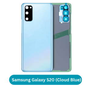 Samsung Galaxy S20 Back Cover with Camera Lens & Glue Sticker – AAA (Cloud Blue)