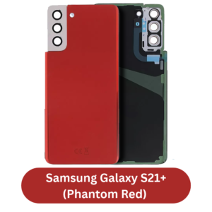 Samsung Galaxy S21+ Back Cover with Camera Lens & Glue Sticker – AAA (Phantom Red)
