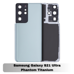 Samsung Galaxy S21 Ultra Back Cover with Camera Lens & Glue Sticker – AAA (Phantom Titanium)