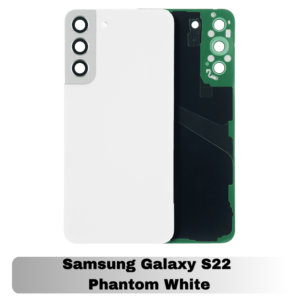 Samsung Galaxy S22 Back Cover with Camera Lens & Glue Sticker – AAA (Phantom White)