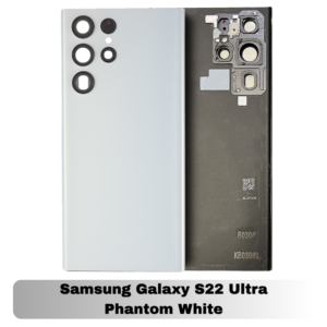 Samsung Galaxy S22 Ultra Back Cover with Camera Lens & Glue Sticker – AAA (Phantom White)