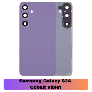 Samsung Galaxy S24 Back Cover with Camera Lens & Glue Sticker – AAA ( Cobalt Violet)