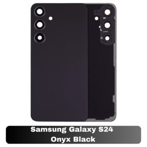 Samsung Galaxy S24 Back Cover with Camera Lens & Glue Sticker – AAA (Onyx black)