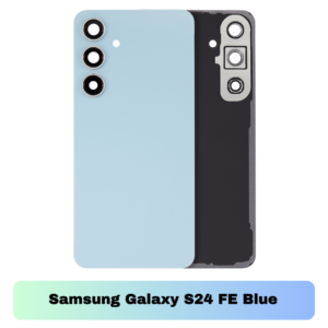 Samsung Galaxy S24 FE Back Cover with Camera Lens & Glue Sticker – AAA (Blue)