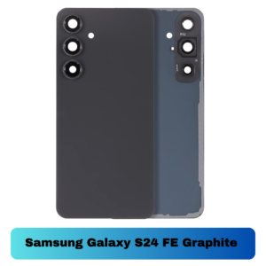 Samsung Galaxy S24 FE Back Cover with Camera Lens & Glue Sticker – AAA (Graphite (dark/black shade)