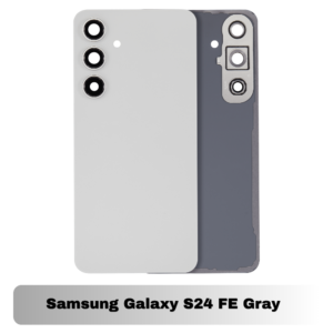 Samsung Galaxy S24 FE Back Cover with Camera Lens & Glue Sticker – AAA (Gray )