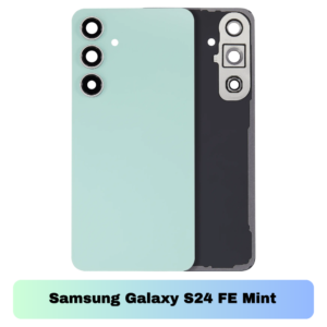 Samsung Galaxy S24 FE Back Cover with Camera Lens & Glue Sticker – AAA (Mint (light green)