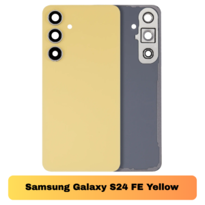 Samsung Galaxy S24 FE Back Cover with Camera Lens & Glue Sticker – AAA (Yellow)
