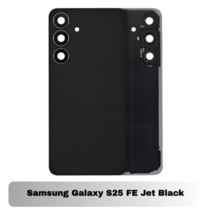 Samsung Galaxy S25 FE Back Cover with Camera Lens & Glue Sticker – AAA (Jet Black)