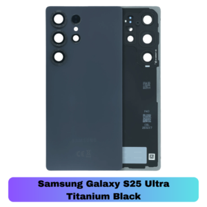 Samsung Galaxy S25 Ultra Back Cover with Camera Lens & Glue Sticker – AAA (Titanium Black)