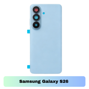 Samsung Galaxy S26 Back Cover with Camera Lens & Glue Sticker – AAA (Sky Blue)