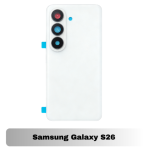 Samsung Galaxy S26 Back Cover with Camera Lens & Glue Sticker – AAA (White)