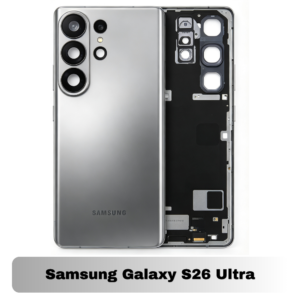 Samsung Galaxy S26 Ultra Back Cover with Camera Lens & Glue Sticker – AAA (Silver Shadow)