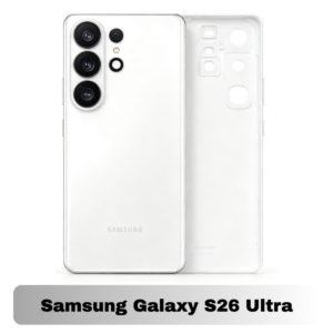 Samsung Galaxy S26 Ultra Back Cover with Camera Lens & Glue Sticker – AAA (White)