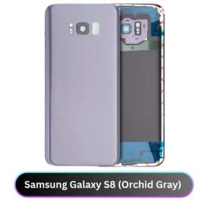 Samsung Galaxy S8 Back Cover with Camera Lens & Glue Sticker – AAA (Orchid Gray)