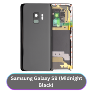 Samsung Galaxy S9 Back Cover with Camera Lens & Glue Sticker – AAA (Midnight Black)