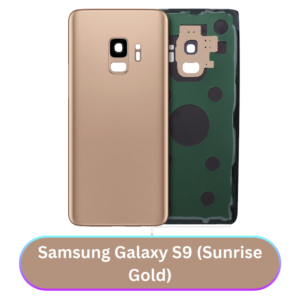 Samsung Galaxy S9 Back Cover with Camera Lens & Glue Sticker – AAA (Sunrise Gold)