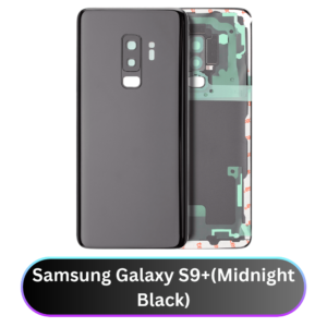 Samsung Galaxy S9+ Back Cover with Camera Lens & Glue Sticker – AAA (Midnight Black)