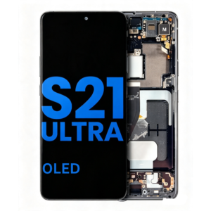Samsung Galaxy S21 Ultra Screen Assembly with Metal Frame – OLED